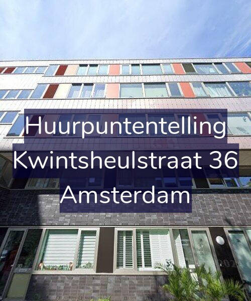 Foto gevel Huurpuntentelling voor Kwintsheulstraat 36, Amsterdam