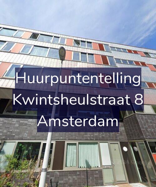 Foto gevel Huurpuntentelling voor Kwintsheulstraat 8, Amsterdam