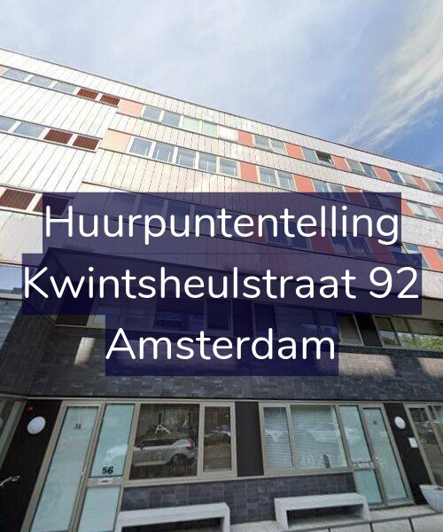 Foto gevel Huurpuntentelling voor Kwintsheulstraat 92, Amsterdam