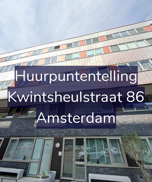 Foto gevel Huurpuntentelling voor Kwintsheulstraat 86, Amsterdam