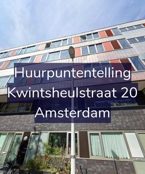 Foto gevel Huurpuntentelling voor Kwintsheulstraat 20, Amsterdam