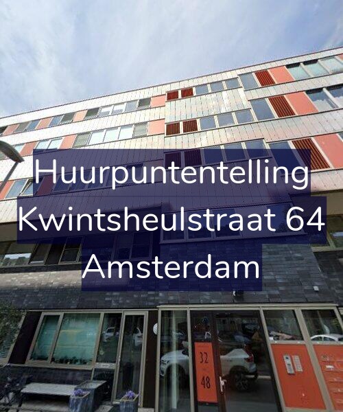 Foto gevel Huurpuntentelling voor Kwintsheulstraat 64, Amsterdam