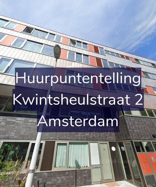 Foto gevel Huurpuntentelling voor Kwintsheulstraat 2, Amsterdam