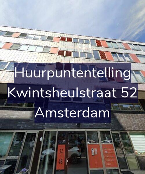 Foto gevel Huurpuntentelling voor Kwintsheulstraat 52, Amsterdam