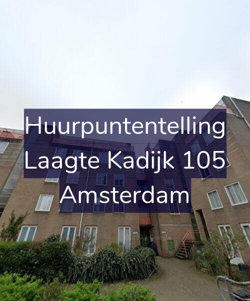 Foto gevel Huurpuntentelling voor Laagte Kadijk 105, Amsterdam