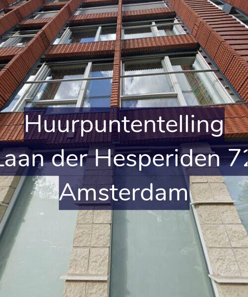 Foto gevel Huurpuntentelling voor Laan der Hesperiden 72, Amsterdam