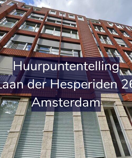 Foto gevel Huurpuntentelling voor Laan der Hesperiden 26, Amsterdam