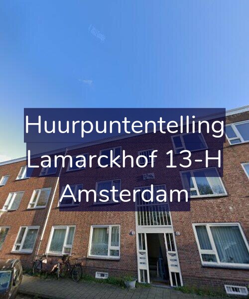 Foto gevel Huurpuntentelling voor Lamarckhof 13-H, Amsterdam