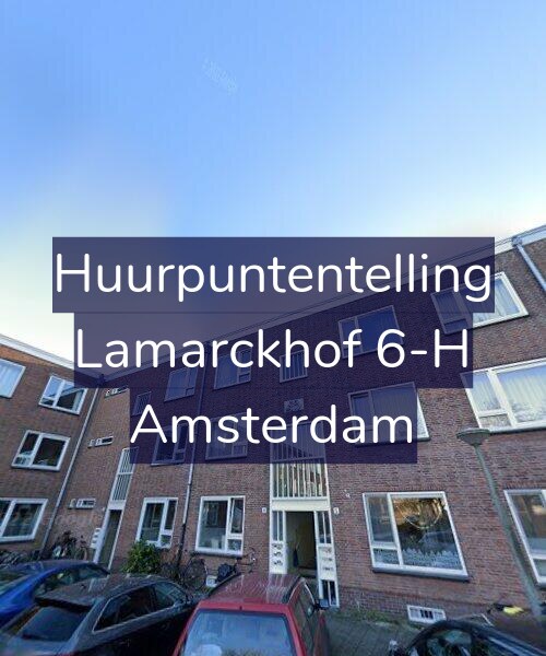 Foto gevel Huurpuntentelling voor Lamarckhof 6-H, Amsterdam