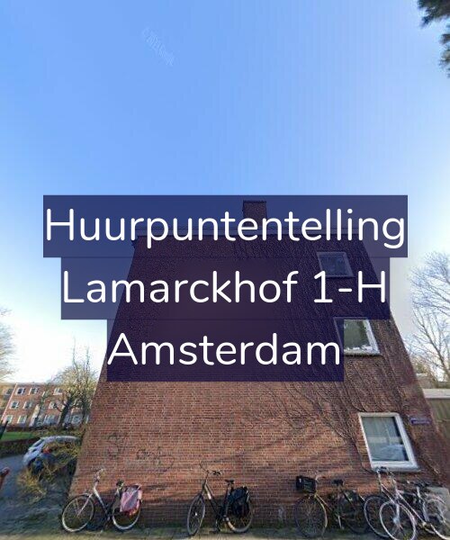 Foto gevel Huurpuntentelling voor Lamarckhof 1-H, Amsterdam