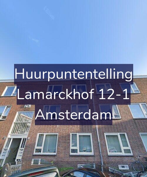 Foto gevel Huurpuntentelling voor Lamarckhof 12-1, Amsterdam