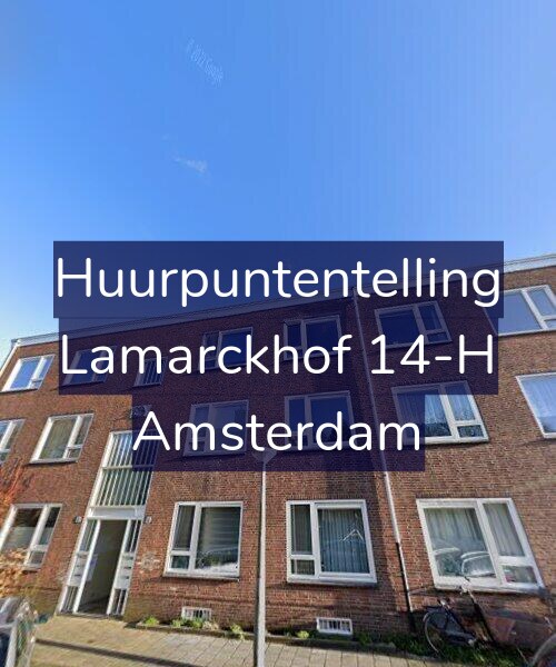 Foto gevel Huurpuntentelling voor Lamarckhof 14-H, Amsterdam