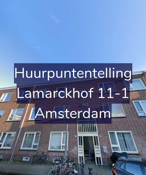 Foto gevel Huurpuntentelling voor Lamarckhof 11-1, Amsterdam