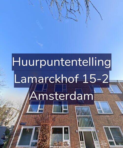 Foto gevel Huurpuntentelling voor Lamarckhof 15-2, Amsterdam