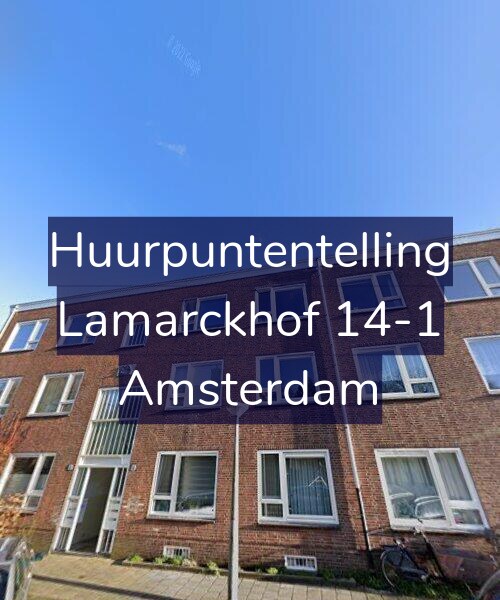 Foto gevel Huurpuntentelling voor Lamarckhof 14-1, Amsterdam