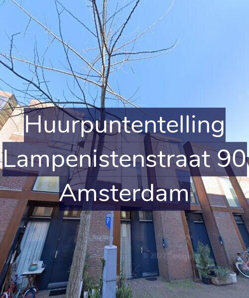 Foto gevel Huurpuntentelling voor Lampenistenstraat 90, Amsterdam