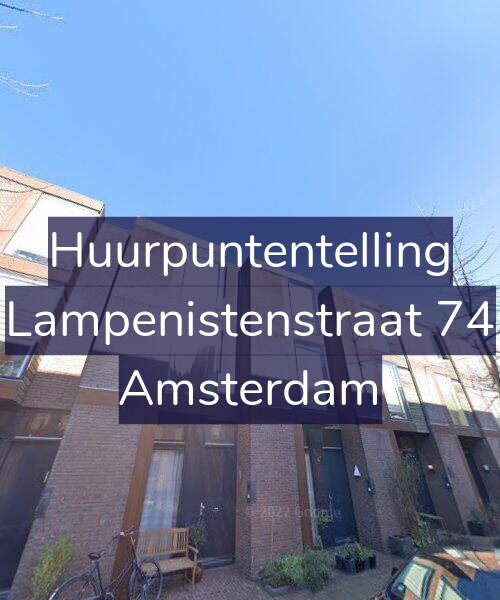 Foto gevel Huurpuntentelling voor Lampenistenstraat 74, Amsterdam