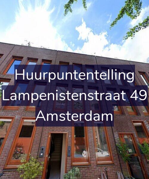 Foto gevel Huurpuntentelling voor Lampenistenstraat 49, Amsterdam
