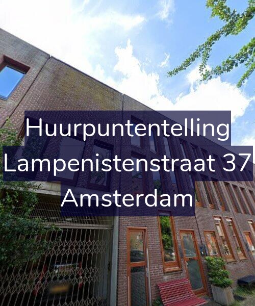 Foto gevel Huurpuntentelling voor Lampenistenstraat 37, Amsterdam