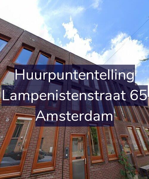 Foto gevel Huurpuntentelling voor Lampenistenstraat 65, Amsterdam