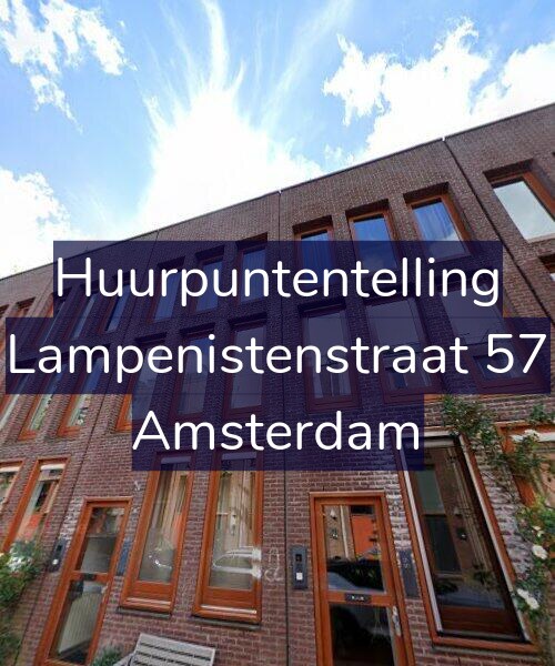 Foto gevel Huurpuntentelling voor Lampenistenstraat 57, Amsterdam