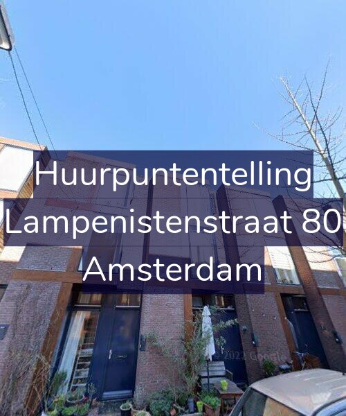 Foto gevel Huurpuntentelling voor Lampenistenstraat 80, Amsterdam