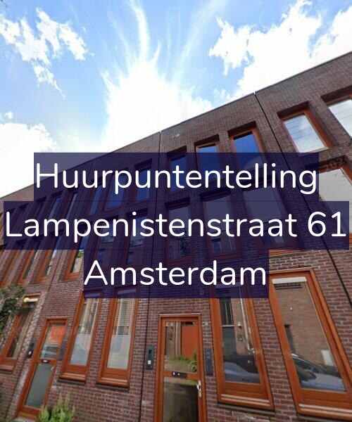 Foto gevel Huurpuntentelling voor Lampenistenstraat 61, Amsterdam