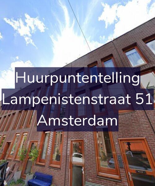Foto gevel Huurpuntentelling voor Lampenistenstraat 51, Amsterdam