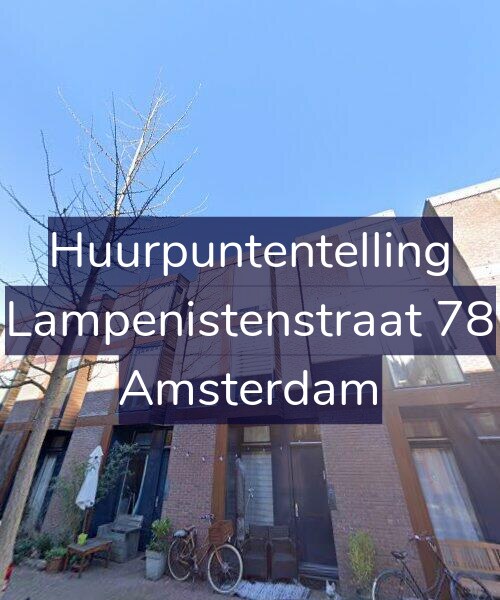 Foto gevel Huurpuntentelling voor Lampenistenstraat 78, Amsterdam