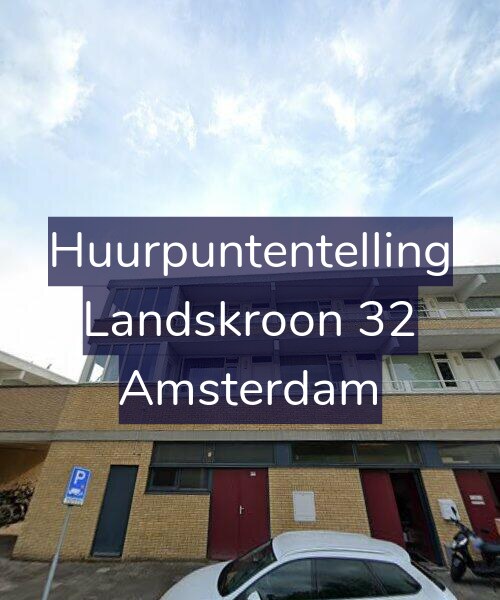 Foto gevel Huurpuntentelling voor Landskroon 32, Amsterdam
