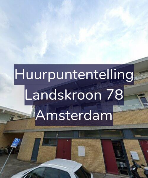 Foto gevel Huurpuntentelling voor Landskroon 78, Amsterdam