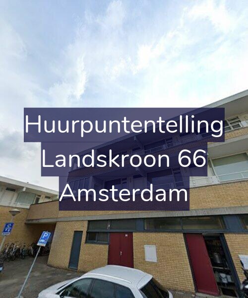 Foto gevel Huurpuntentelling voor Landskroon 66, Amsterdam