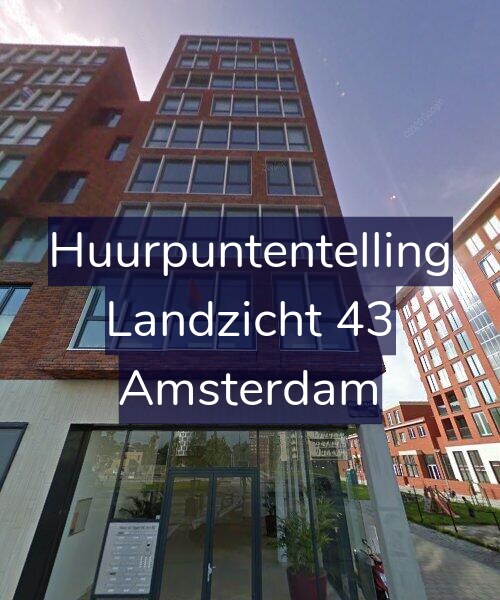 Foto gevel Huurpuntentelling voor Landzicht 9, Amsterdam