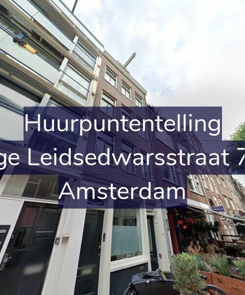 Foto gevel Huurpuntentelling voor Lange Leidsedwarsstraat 73-B, Amsterdam