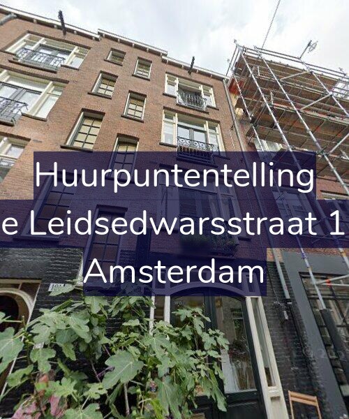 Foto gevel Huurpuntentelling voor Lange Leidsedwarsstraat 101-K, Amsterdam