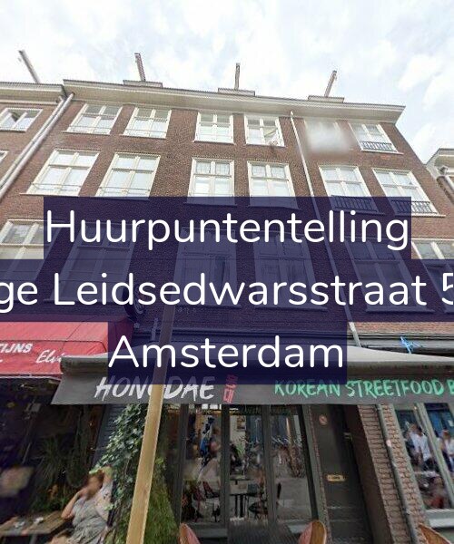 Foto gevel Huurpuntentelling voor Lange Leidsedwarsstraat 53-4, Amsterdam