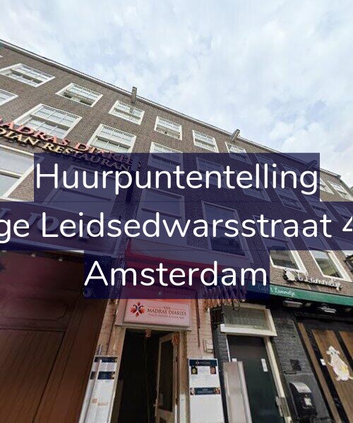 Foto gevel Huurpuntentelling voor Lange Leidsedwarsstraat 41-2, Amsterdam