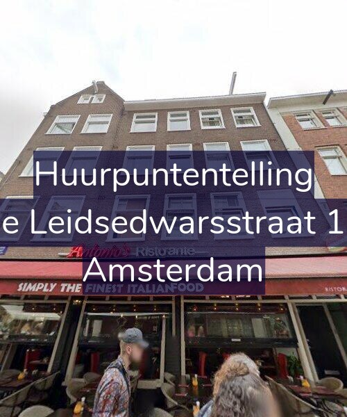 Foto gevel Huurpuntentelling voor Lange Leidsedwarsstraat 126-1, Amsterdam