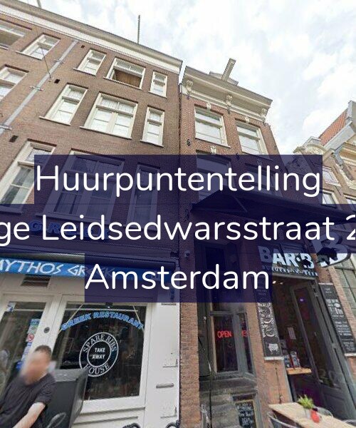 Foto gevel Huurpuntentelling voor Lange Leidsedwarsstraat 29-1, Amsterdam