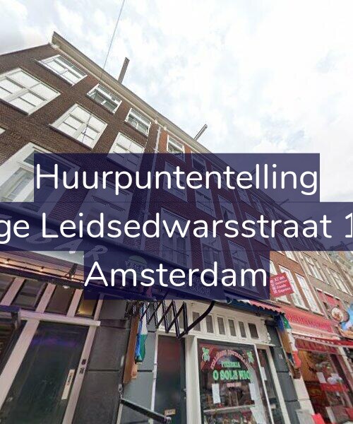 Foto gevel Huurpuntentelling voor Lange Leidsedwarsstraat 19-3, Amsterdam