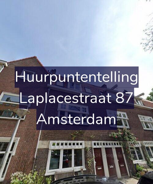 Foto gevel Huurpuntentelling voor Laplacestraat 87, Amsterdam
