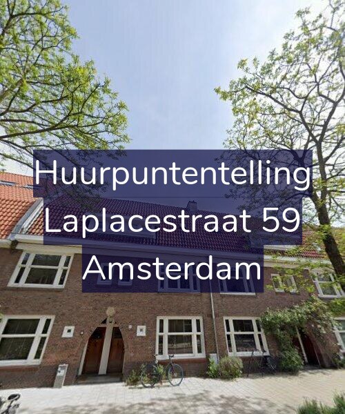 Foto gevel Huurpuntentelling voor Laplacestraat 59, Amsterdam