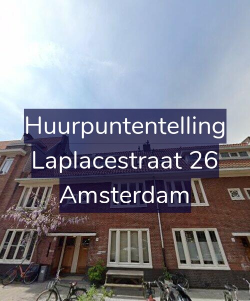 Foto gevel Huurpuntentelling voor Laplacestraat 26, Amsterdam