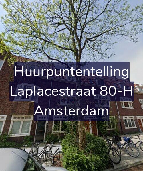 Foto gevel Huurpuntentelling voor Laplacestraat 80-H, Amsterdam