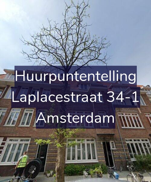 Foto gevel Huurpuntentelling voor Laplacestraat 34-1, Amsterdam
