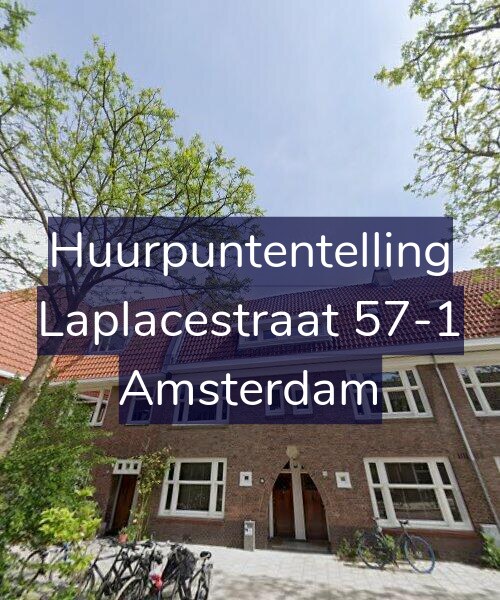 Foto gevel Huurpuntentelling voor Laplacestraat 57-1, Amsterdam