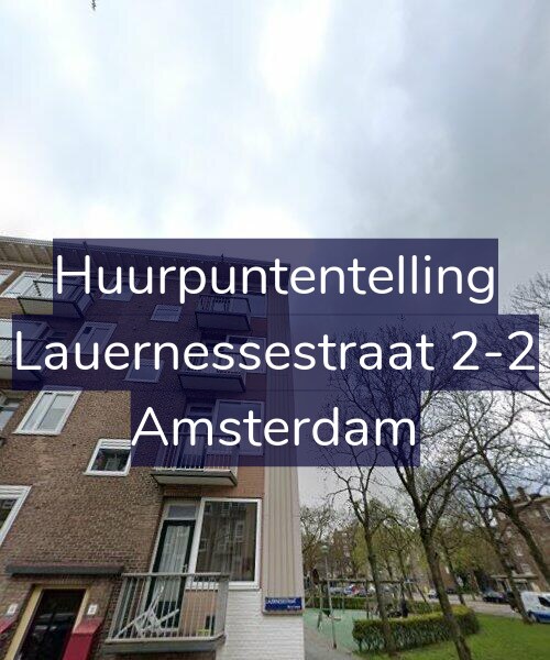Foto gevel Huurpuntentelling voor Lauernessestraat 2-2, Amsterdam