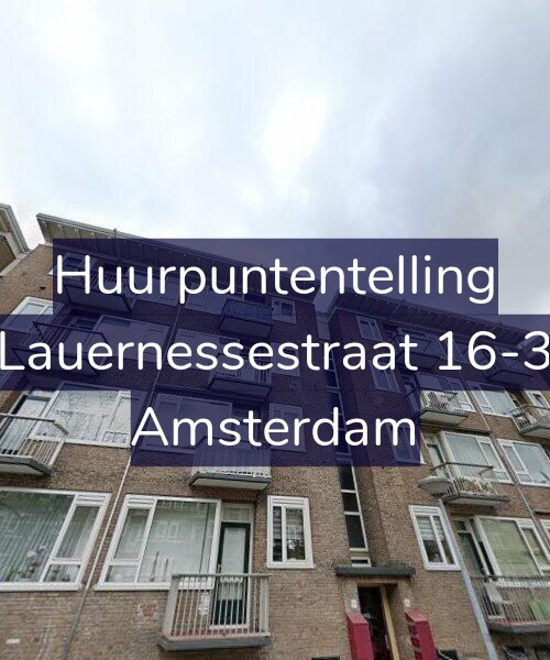 Foto gevel Huurpuntentelling voor Lauernessestraat 16-3, Amsterdam