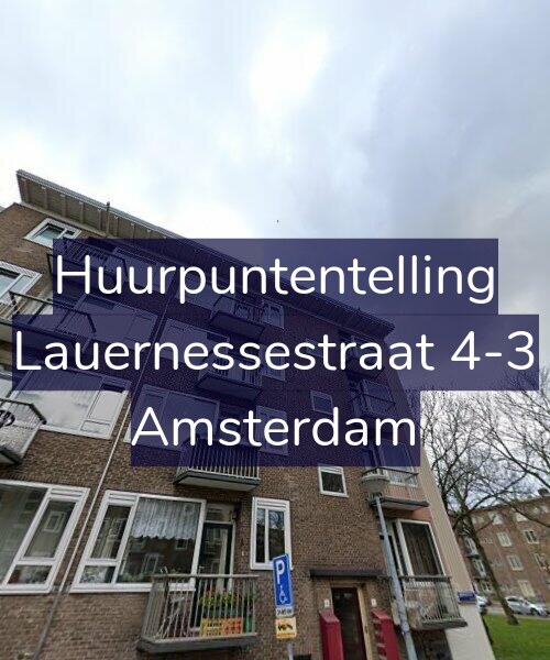 Foto gevel Huurpuntentelling voor Lauernessestraat 4-3, Amsterdam