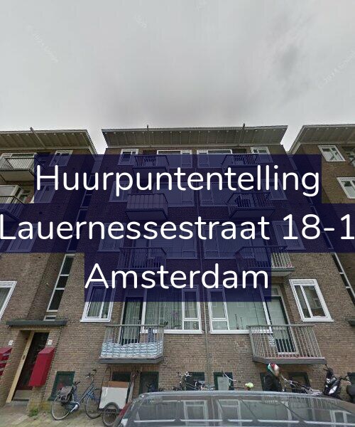 Foto gevel Huurpuntentelling voor Lauernessestraat 18-1, Amsterdam